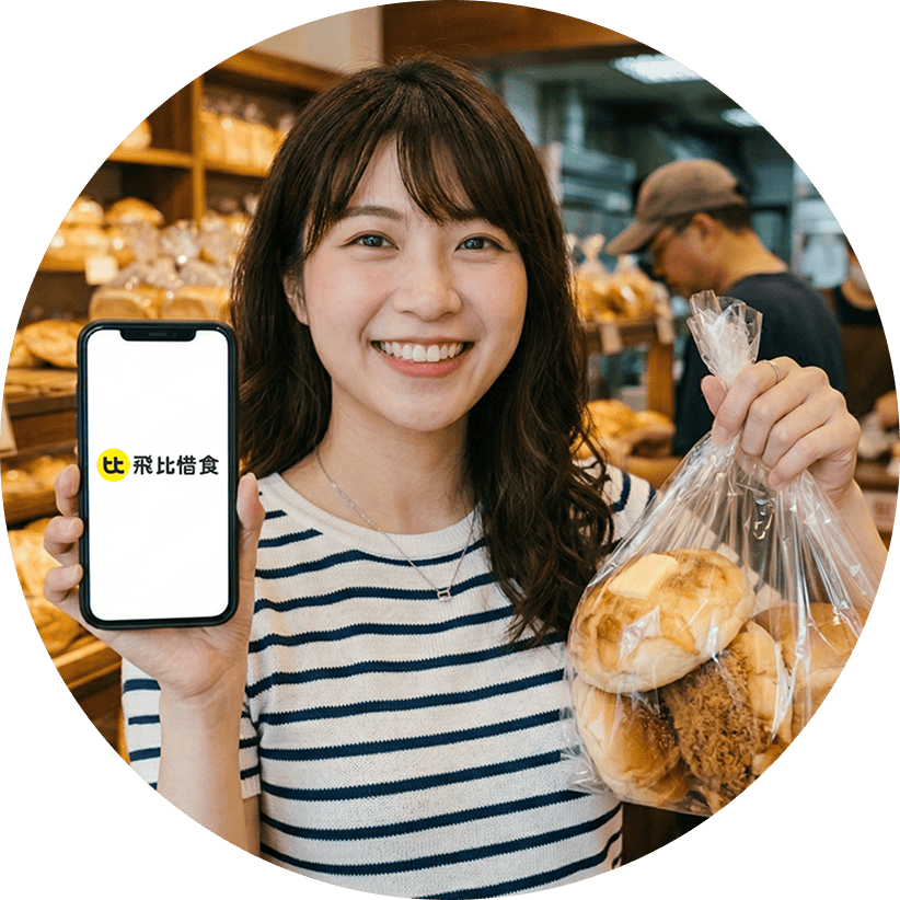 飛比 APP 用戶出示訂單，共同解決台灣食物浪費問題